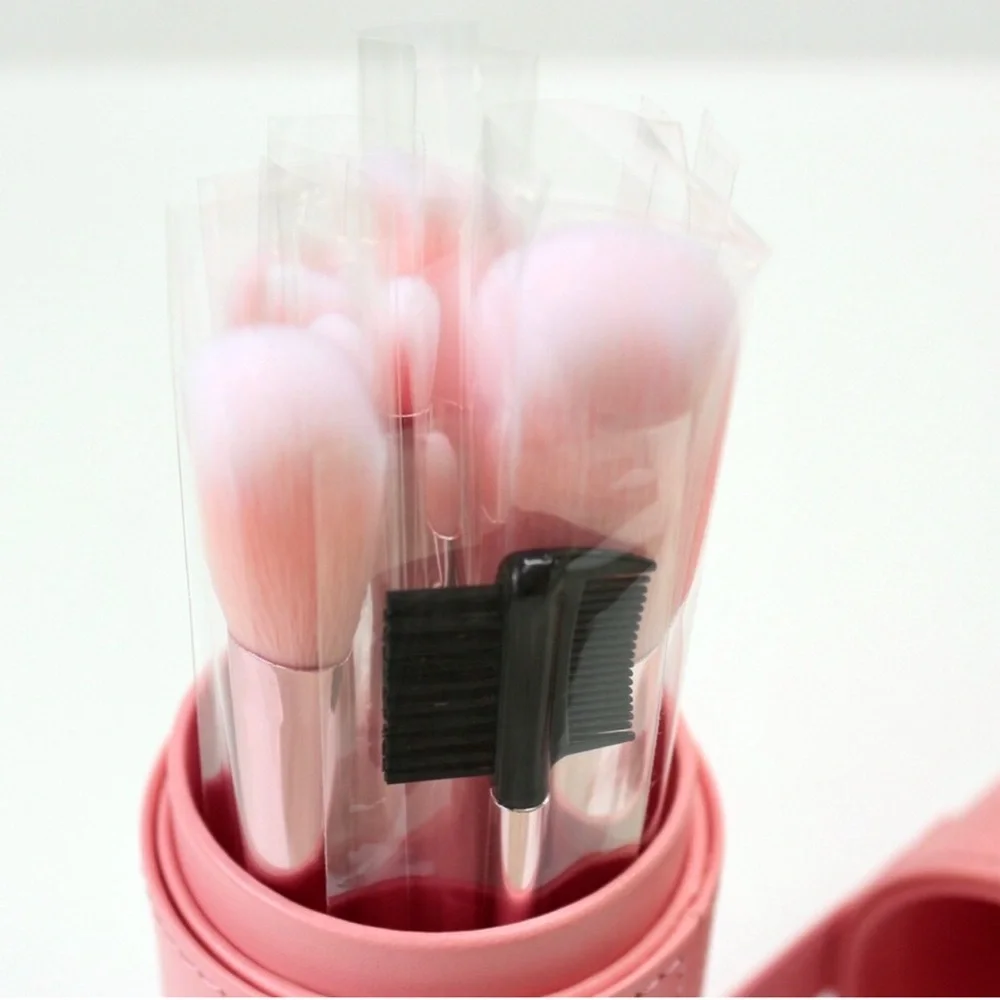 Pür Cosmetics Pink Signature Travel Essentials Brushes in Protective Case